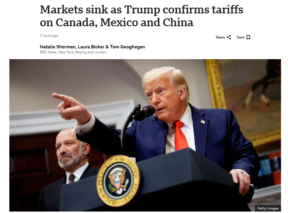 Greed and Fear Index trump tariffs